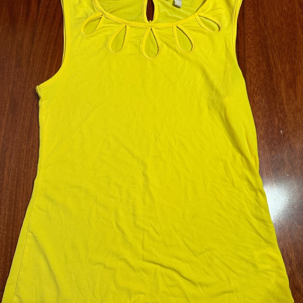 Banana Republic cut out tank top cut XS S O stretch